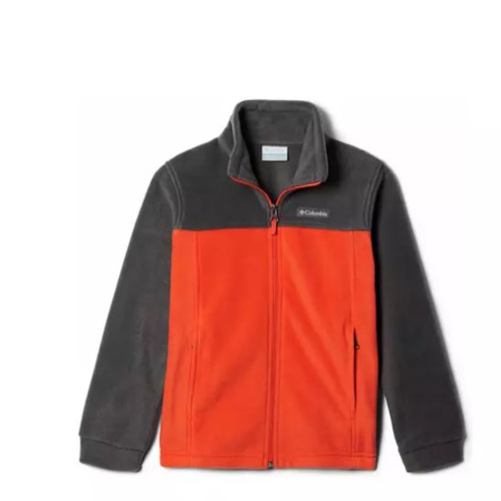 Jacket Fleece Columbia Red & Gray Fleece Sweater Jacket Toddler Size 2T